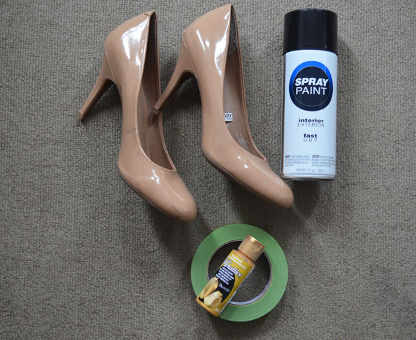 spray paint heels