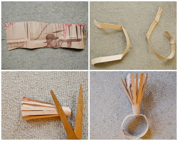 Make a napkin ring out of a Trader Joe's Bag! ::  www.happinessiscreating.com