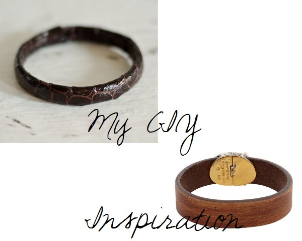 Create a faux leather bracelet with paper!  www.happinessiscreating.com #DIY