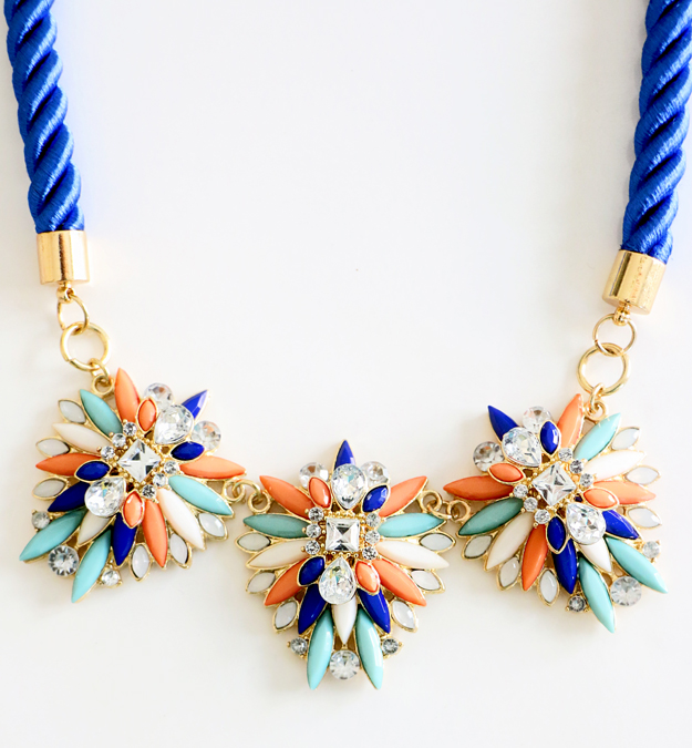 Happiness is creating: quick DIY statement necklace for beginners