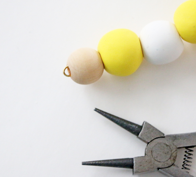 Create a statement necklace out of clay