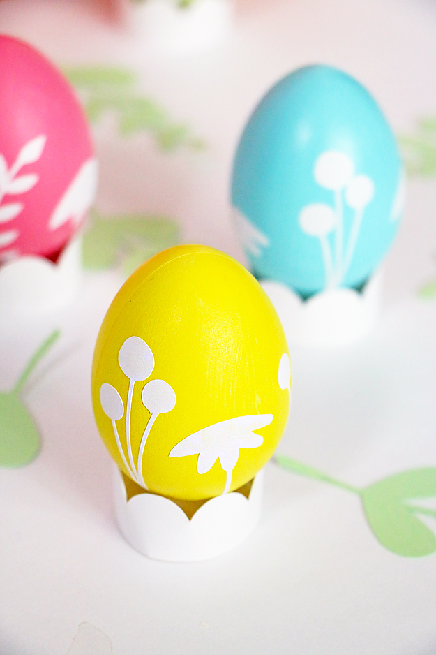 DIY Floral Easter Eggs